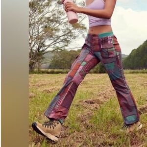 Free People Movement Cascade Patchwork Printed Flares